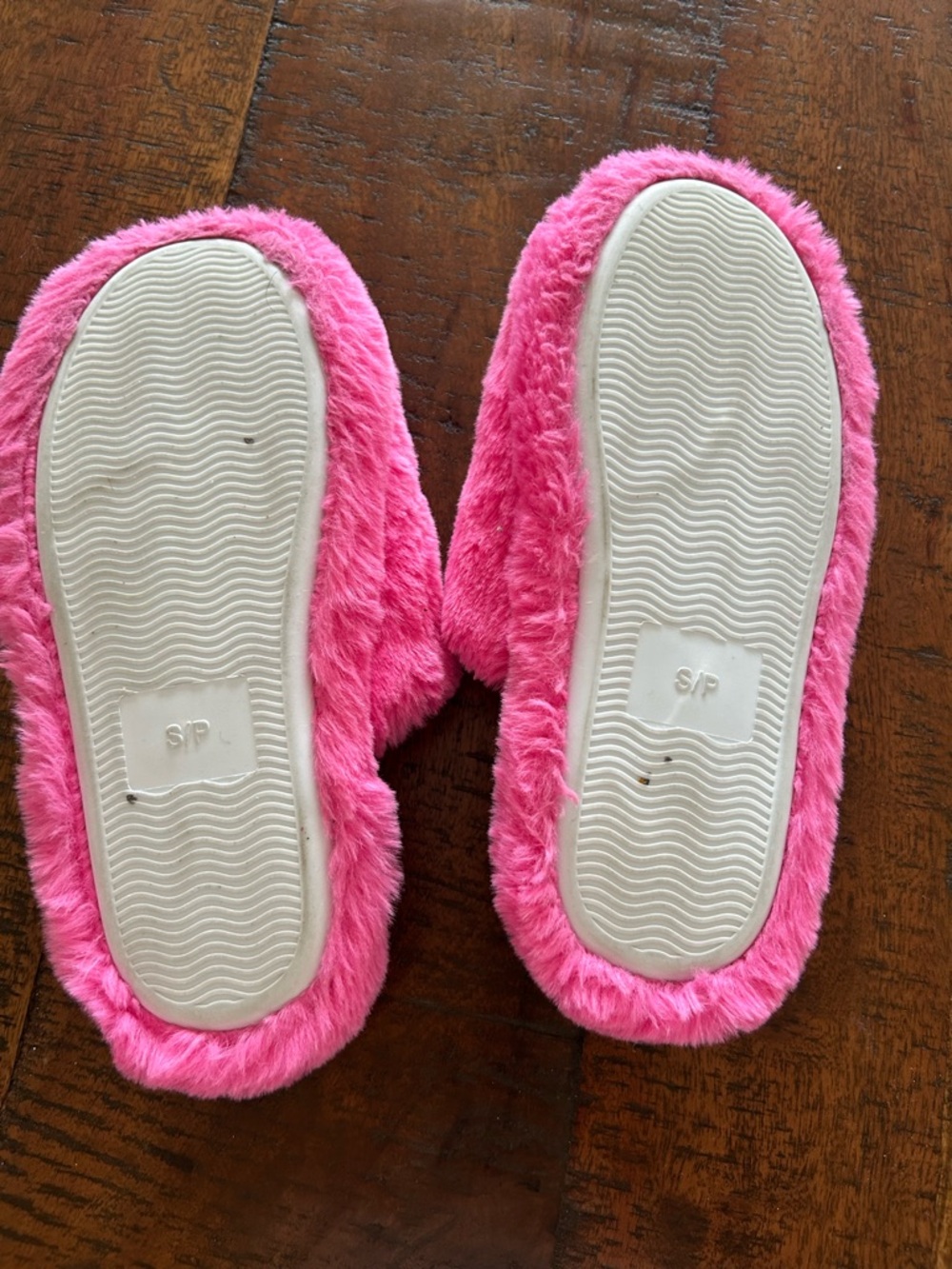 Barbie Hot Pink Plush Slide Slippers - Picture 3 of 3